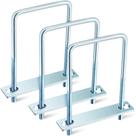 Parafusos quadrados em U Dunzy Zincado em Aço Carbono 3/8"x4"x7"