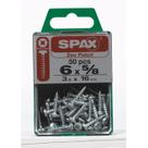 Parafusos SPAX PH 6 x 5/8 zincados Caixa de 50
