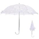 Paraguas de Encaje Toddmomy Vintage Blanco para Bodas y Eventos