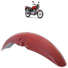Paralama Dianteiro CG 125 Fan 2005 A 2006 Vermelho Acabamento Liso