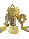Paramenta de Oxum Luxo com Detalhes e Pedrarias Amor Prosperidade Doçura Divina Paramenta de Oxum Luxo com Detalhes e Pedrarias Amor Prosperidade Doçura Divina