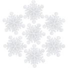 Parche de Aplicación de Tela GUYI 12 piezas Copo de Nieve para Planchar