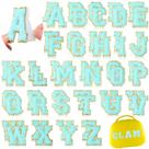 Parche Letras de Chenilla WILLBOND Autoadhesivas A-Z 52 Piezas