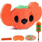 Pardecor de pinata de abóbora de Halloween extra grande com acessórios