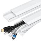 Parede de gerenciamento de cabos de TV Cable Hider YCLYC 160 cm PVC branco