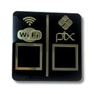 PAREDE DUPLO WI-FI - PIX - Preto com Dourado PAREDE DUPLO WI-FI - PIX - Preto com Dourado