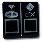 PAREDE DUPLO WI-FI - PIX - Preto com Prata