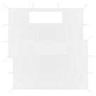 Paredes laterais de gazebo VidaXL em tecido branco/PVC para tendas de festas ao ar livre