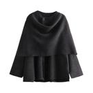 Parka De Inverno Feminina Com Forro De Pelúcia, Cachecol Assimétrico, Jaqueta Acolchoada De Manga Parka De Inverno Feminina Com Forro De Pelúcia, Cachecol Assimétrico, Jaqueta Acolchoada De Manga