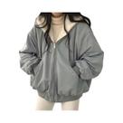 Parka Feminina De Inverno Quente E Grossa Com Capuz Dupla Face De Lã Coreana Solta Com Zíper E Manga Parka Feminina De Inverno Quente E Grossa Com Capuz Dupla Face De Lã Coreana Solta Com Zíper E Manga