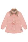 Parka Infantil em Sarja Gola Pelo Carneirinho - Kukie