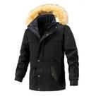 Parka Masculina Sarja Frio Intenso P/ Neve Sobretudo Punho Super Quente