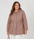 Parka Plus Size Feminina Peluciada Sea Surf Bege