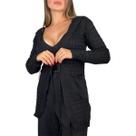 Parka Tricot Capuz Com Bolso Inverno 2021 Insta Blogueira