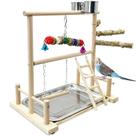 Parque de pássaros kathson Wooden Parrot Play Gym 38x24x42 cm