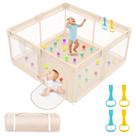Parque Infantil Abdtech 127x127 cm Malha Macia Portátil Damasco