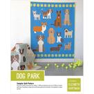 Parque para cães Elizabeth Hartman com padrão de edredão com 11 filhotes de retalhos
