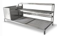 Parrilheira Inox - Firebox 90x50 - JX Metais