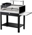Parrilla Com Base Grelha Argentina + Descanso + 1 Apoio Lateral HMD