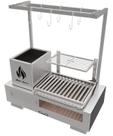 Parrilla De Bancada Portátil INOX Grelha Argentina + KIT TENDAL