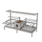 Parrilla Dupla de Alvenaria 118X45 Com Grelha Uruguaia e Argentina e 6 Espetos e Tendal Parrilla Dupla de Alvenaria 118X45 Com Grelha Uruguaia e Argentina e 6 Espetos e Tendal