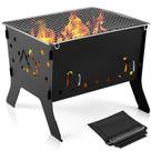 Parrilla Plegable de Carbón Odoland para Camping 31x25 cm Portátil Parrilla Plegable de Carbón Odoland para Camping 31x25 cm Portátil