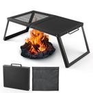 Parrilla Plegable para Fogatas Odoland 50x30 cm Acero Resistente Parrilla Plegable para Fogatas Odoland 50x30 cm Acero Resistente