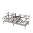Parrilla Residencial Premium Dupla INOX 304 118 x 45cm Para Alvenaria Com Espetos Parrilla Residencial Premium Dupla INOX 304 118 x 45cm Para Alvenaria Com Espetos