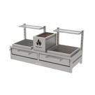 Parrilla Residencial Premium Dupla INOX 304 Bancada 118 x 45cm Parrilla Residencial Premium Dupla INOX 304 Bancada 118 x 45cm