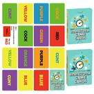 Party Card Game Brainstorm 50 Word Challenge com caixa de armazenamento