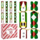 Party Favor Jorfin, pacote com 10 lembrancinhas de mesa de Natal de 25 cm sem encaixe