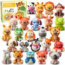 Party Favors DMIGHT Safari Animal Squishy Toys, 24 peças para crianças