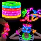 Party Favors Kannove LED Light up Pop Tubes Pipes, 6 unidades