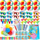 Party Favors QAUYETM Pool & Beach, 132 peças de brinquedos de verão para crianças