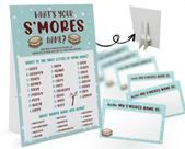 Party Game GNATV Qual é o nome do seu S'mores com cartaz e adesivos