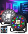 Party Lights Outerman, 2 pacotes de 18 LEDs com som estroboscópico ativado