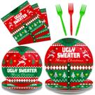 Party Supplies Gisgfim, 96 peças, conjunto de suéter Christmas Ugly Party Supplies Gisgfim, 96 peças, conjunto de suéter Christmas Ugly