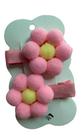 Parzinho hair clip flor (Rosa claro ou rosa escuro)