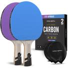 Pás de pingue-pongue PRO SPIN de nível profissional em fibra de carbono