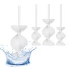 Pás misturadoras de resina e resinadores para mistura automática de silicone, 4 unidades