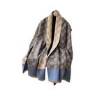 Pashmina De Caxemira Quente E Grossa, Estampada De Luxo, Para Inverno, Estilo Poncho, Xale,
