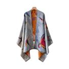 Pashmina Feminina De Luxo Em Caxemira Com Jacquard Floral, Xale Quente E Grosso Para Inverno