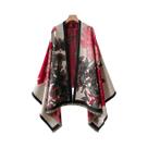 Pashmina Feminina De Luxo Em Caxemira Com Jacquard Floral, Xale Quente E Grosso Para Inverno Pashmina Feminina De Luxo Em Caxemira Com Jacquard Floral, Xale Quente E Grosso Para Inverno