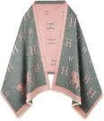 Pashmina Shawl Wrap nratto, reversível para mulher, rosa/cinza