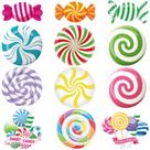 Pasimy, 60 peças, recortes de doces, decorações de papel de 15 cm para o Natal