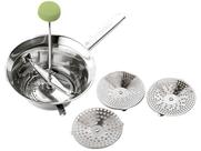 Passa Verduras 3 Discos Aço Inox 20 cm Vera 13333147 Ghidini