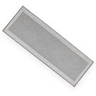 Passadeira Antiderrapante Decore Multti Jacquard Square Grey 50x180cm - Kacyumara