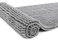Passadeira chenille 110x40cm cinza escuro
