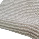 Passadeira chenille 110x40cm marfim