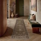 Passadeira HUGEAR 61 x 183 cm Vintage Marrom Antiderrapante